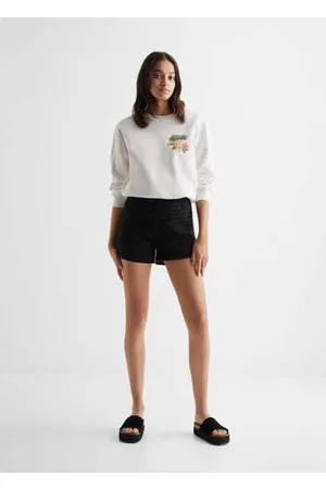 MANGO Tropical print sweatshirt - XXS - Teenage girl