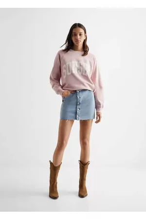MANGO Oversize cotton sweatshirt - XXS - Teenage girl