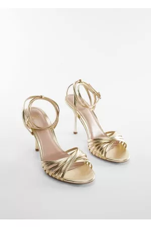 MANGO Strappy heeled sandals - 5 - Women