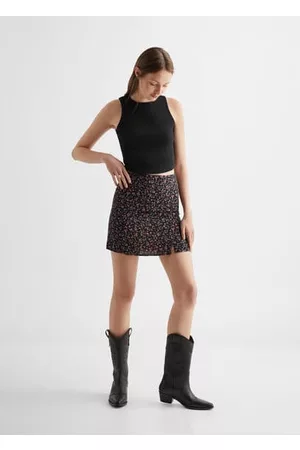MANGO Printed miniskirt - XXS - Teenage girl