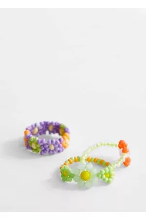 MANGO Pack of 3 combined rings /pastel purple - One size - Kids