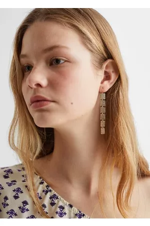 MANGO Metal pendant earrings - One size - Teenage girl