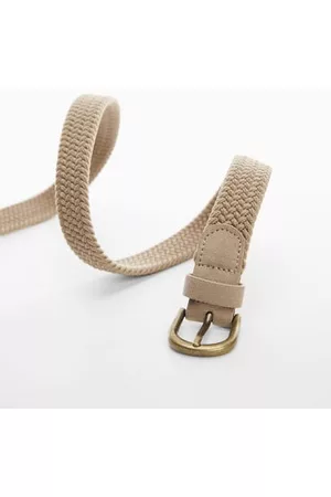 MANGO Boys Belts - Braided buckle belt - S - Kids