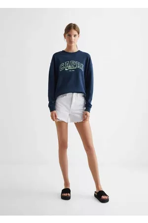 MANGO Girls Sweatshirts - Printed cotton sweatshirt - XXS - Teenage girl