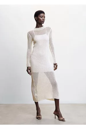 MANGO Knit openwork sweater - 0 - Women