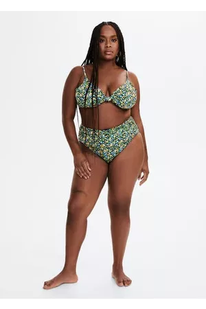 MANGO Women High Waisted Bikinis - High-waist bikini bottoms - XL - Women