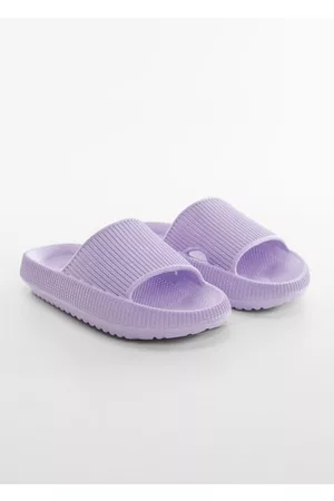 MANGO Textured flip flop /pastel purple - 12 - Kids