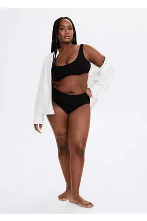 MANGO Women Bikini Tops - Textured bikini top - XL - Women