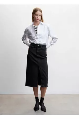 MANGO Denim midi skirt - XXS - Women