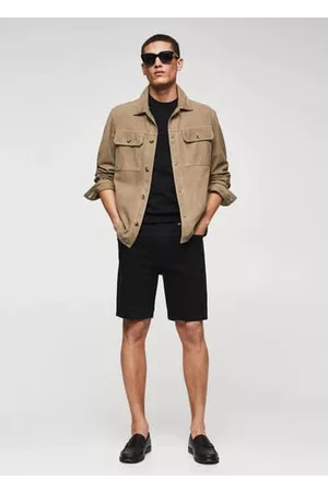 MANGO Regular-fit denim bermuda shorts - 28 - Men