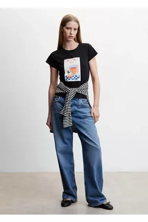 MANGO Short-sleeved printed t-shirt - XXS - Women