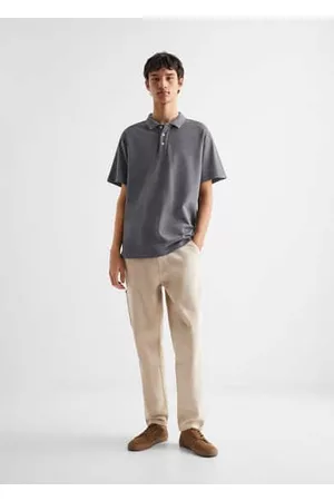 MANGO 100% cotton polo shirt - XXS - Teenage boy