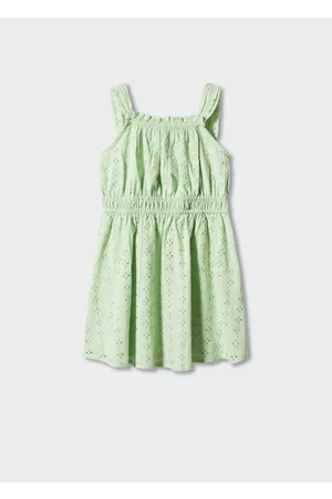 MANGO Girls Graduation Dresses - Broderie anglaise dress - 5 - Kids