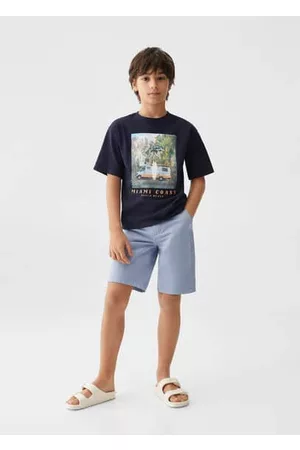 MANGO Chino Bermuda shorts - 5 - Kids