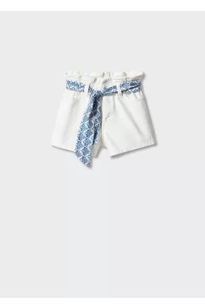 MANGO Paperbag shorts - 7 - Kids