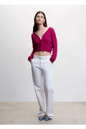 MANGO Women Sweatshirts - Button knit cardigan - XXS - Women
