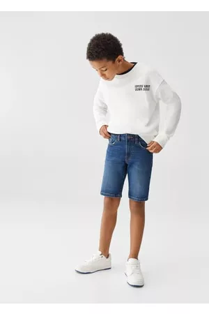 MANGO Boys Bermudas - Cotton denim shorts - 6 - Kids