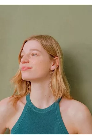 MANGO Hoop pendant earrings - One size - Teenage girl