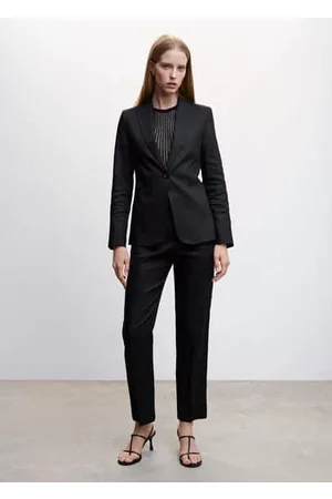 MANGO Women Blazers - 100% linen suit blazer - 1 - Women