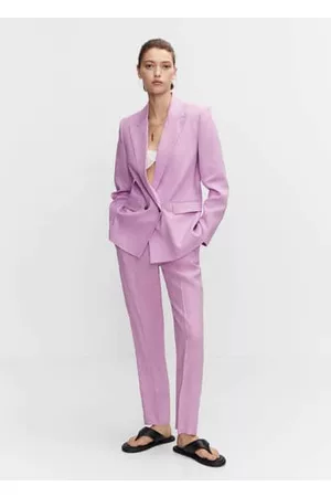 MANGO 100% linen suit blazer - XS - Women