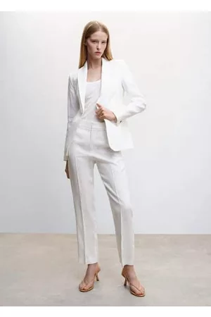 MANGO 100% linen suit blazer - 1 - Women