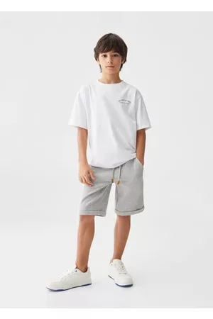 MANGO Printed cotton-blend T-shirt - 7-8 years - Kids