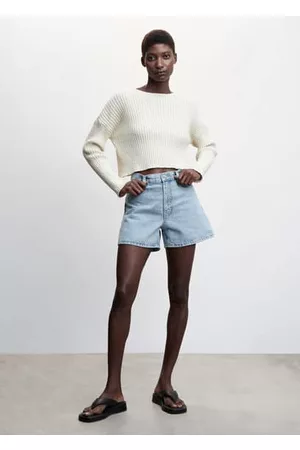 MANGO Women Shorts - High-waist denim shorts - 1 - Women