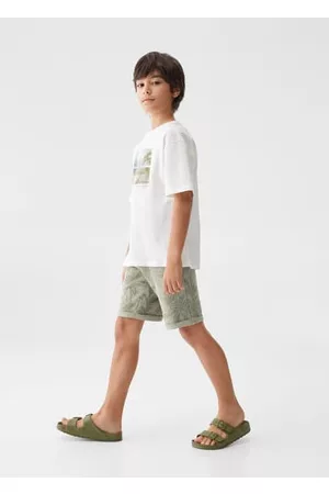MANGO Boys Bermudas - Printed Bermuda shorts - 5-6 years - Kids
