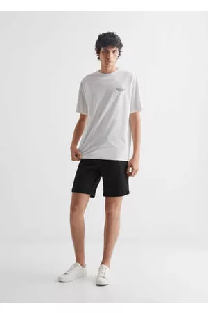 MANGO Boys T-Shirts - Printed cotton-blend T-shirt - S - Teenage boy