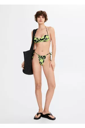 Monogram jersey bikini bottoms w/ laces - Max Mara - Women