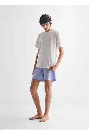 MANGO Boys Boxer Shorts - Short cotton pajamas - XXS - Teenage boy