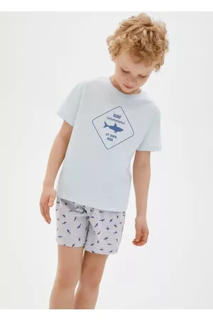 MANGO Boys Pajamas - Printed cotton pyjamas - 5-6 years - Kids
