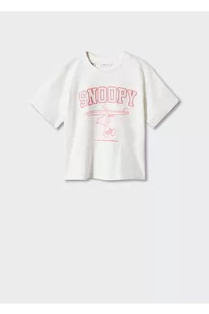 MANGO Girls Short Sleeved T-Shirts - Snoopy printed t-shirt - 5-6 years - Kids