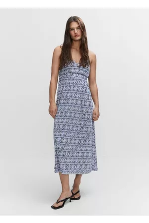 MANGO Women Graduation Dresses - Cross back textured dress - 0 - Women