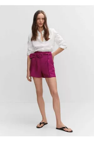 MANGO Women Shorts - Belt line short - 4 - Women
