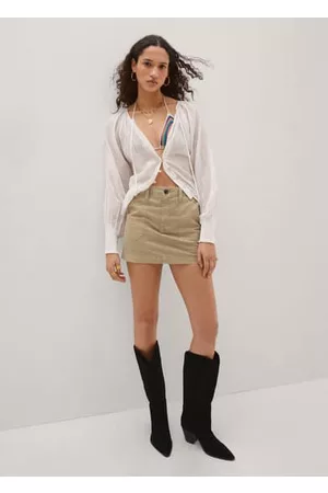MANGO Women Mini Skirts - Pocket miniskirt - XXS - Women