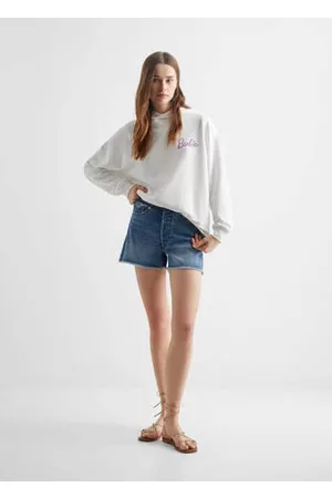MANGO Girls Sweatshirts - Barbie cotton sweatshirt - XXS - Teenage girl