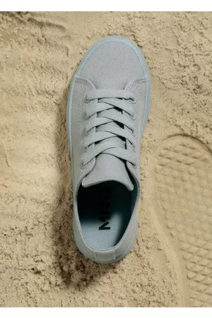 MANGO Girls Sneakers - Lace-up cotton sneakers - 10Â½ - Kids
