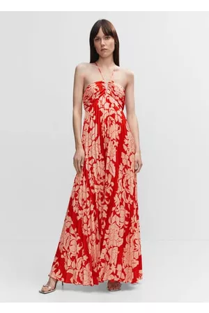 MANGO Women Halter Neck Dresses - Pleated halter neck dress - 2 - Women