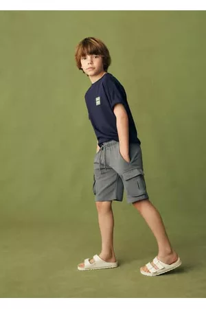 MANGO Boys Bermudas - Cargo pockets Bermuda shorts - 5-6 years - Kids