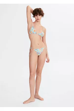 MANGO Women Bikini Bottoms - Classic floral bikini bottoms - XS - Women