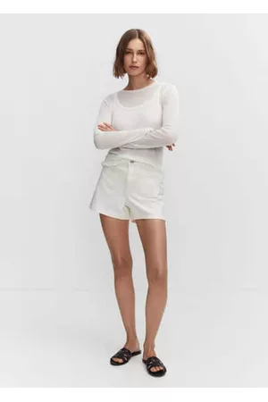 MANGO Women Shorts - Denim shorts with pockets - 1 - Women