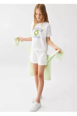 MANGO Girls Short Sleeved T-Shirts - Reversible sequins T-shirt - 5-6 years - Kids