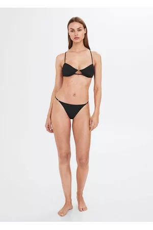 MANGO Women Bikini Bottoms - Metallic detail bikini briefs - S - Women