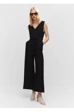 MANGO Women Jumpsuits - Bow long jumpsuit - XXS - Women