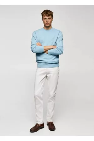 MANGO Men Sweatshirts - Basic sweatshirt 100% cotton - XS - Men