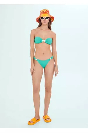 MANGO Women Bikini Bottoms - Classic scalloped bikini bottoms - S - Women