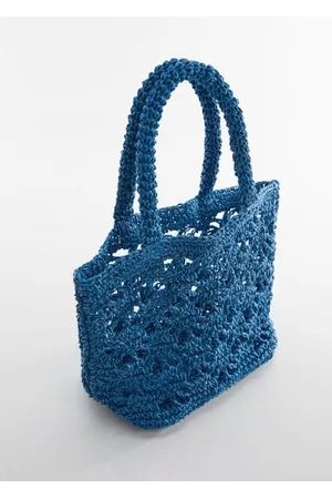 MANGO Women Bags - Double handle raffia bag - One size - Women