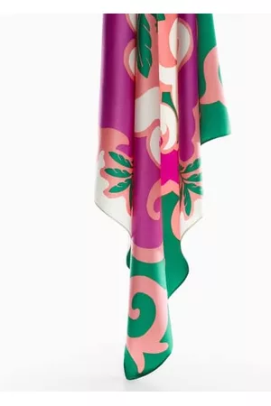 MANGO Women Scarves - Printed satin scarf - One size - Women