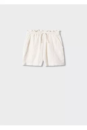 MANGO Girls Shorts - Shorts with gathered detail - 5-6 years - Kids